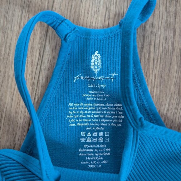 NEW! FP Movement | Happiness Runs Crop Tank In Blue Teal (XS/S) - Picture 6 of 11